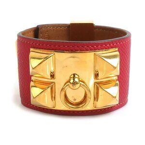 HERMES Red Charm Bracelet